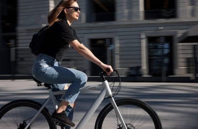 Woman on Bike
