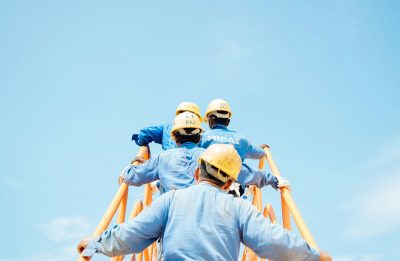 Workers working at height