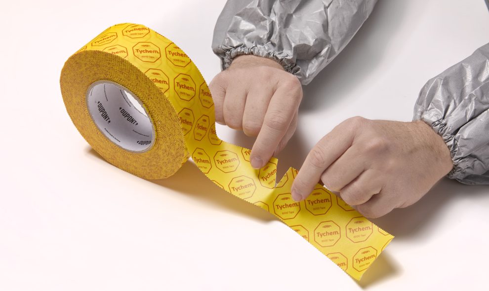 Chemical resistance, good adhesion and hand-tearability are three characteristics to look for when specifying barrier tape.