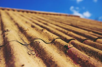 Asbestos roof
